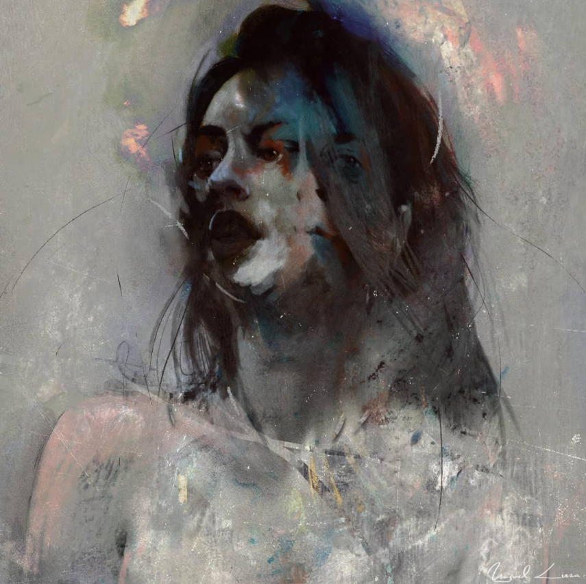 Swimmer #3, sexy woman, illustration, digital editing
